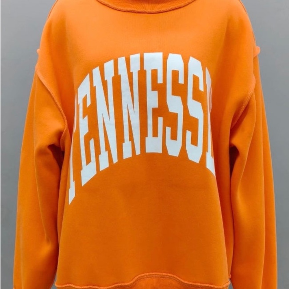 Reversible Mock-Neck Orange Women's Tennessee Sweatshirt